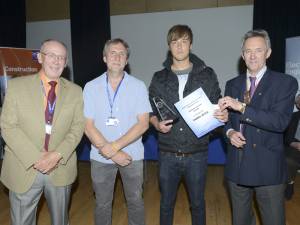 John Heddon, Steve Hesketh, Daniel Joyce and Rotary Club of Southport Links President John Doyle.